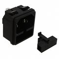 Qualtek Electronics Corp 723w-x2 03 Inlet Power Snap In Mount 250 Vac 10 A 100 Ohms 500 Vdc Thermoplastic 