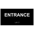 Compliancesigns Acrylic Ada Braille Enter Sign 8 X 4 In Black 