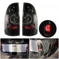 Gxywady Car Tail Lights Replacement For 2005-2015 Toyota Tacoma 8156004150 8156004160 Black Smoke Lens Rear Brake Lamps Stop