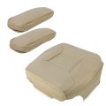 Synthetic Leather Seat Cover For 1992-1996 Ford Bronco Med Mocha Tan Driver Bottom Armrest 