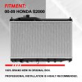 Dpi 2344 Factory Style 1-row Cooling Radiator Compatible With Honda S2000 00-09 Aluminum Core