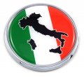 Italy Italia Italian Flag 2 75 Car Chrome Round Emblem Decal 3d Badge