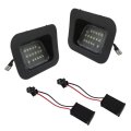 Nghtmre Pair Of License Plate Rear Bumper Lights Led Lamps Repl 55077291ae 55077292ae 55077291af 55077292af For 2003-18 Dodge