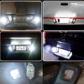Nghtmre Pair Of License Plate Rear Bumper Lights Led Lamps Repl 55077291ae 55077292ae 55077291af 55077292af For 2003-18 Dodge