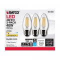 Satco 6pk 4w B11 Led 2700k Medium Base Dimmable 40w Equiv