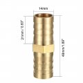 Uxcell 14mm Brass Barb Hose Fitting Straight Connector Coupler