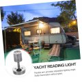 Totority 2pcs Rv Reading Light Led Desk Lamp Boat Study Tables Yacht Spotlight Light Bedside Iron Plated Pole Travel Marine