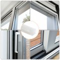 Uxcell Self Adhesive Brush Seal Weather Stripping 1 4 X 36ft Door Strip For Sliding Sash Window Wardrobe White