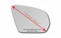 New Replacement Mirror Glass With Full Size Adhesive For 2017-2024 Mercedes-benz C Cls E Glc Glb S Maybach Passenger Side View