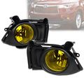 Bumper Driving Fog Lights Lamps Yellow For 2014-2016 Toyota Highlander