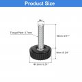 Uxcell 25pcs M4x18mm Threaded Knurled Thumb Screws Zinc Plated Carbon Steel Clamping Knobs Grip Plastic Round Head Thumbscrews