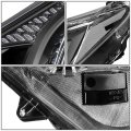 Black Housing Clear Corner Projector Headlight Lamps Tool Kit Compatible With Rav4 16-18