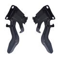 Black Car Hood Hinge Driver And Passenger Side Replacement For 2014-2017 Nissan Rogue 