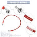 X Autohaux 65cm 25 59 Length 10mm Id Motorcycle Hydraulic Brake Line Oil Hose Pipe 28a 0a Stainless Steel Braided Cable For Atv