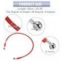 X Autohaux 65cm 25 59 Length 10mm Id Motorcycle Hydraulic Brake Line Oil Hose Pipe 28a 0a Stainless Steel Braided Cable For Atv