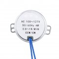 Electric Synchron Motor Ac Fireplace Replacement Ty 50b 100 127v 50 60hz Ccw Cw Synchronous Geared For Fan 15 18rpm 10-12rpm 