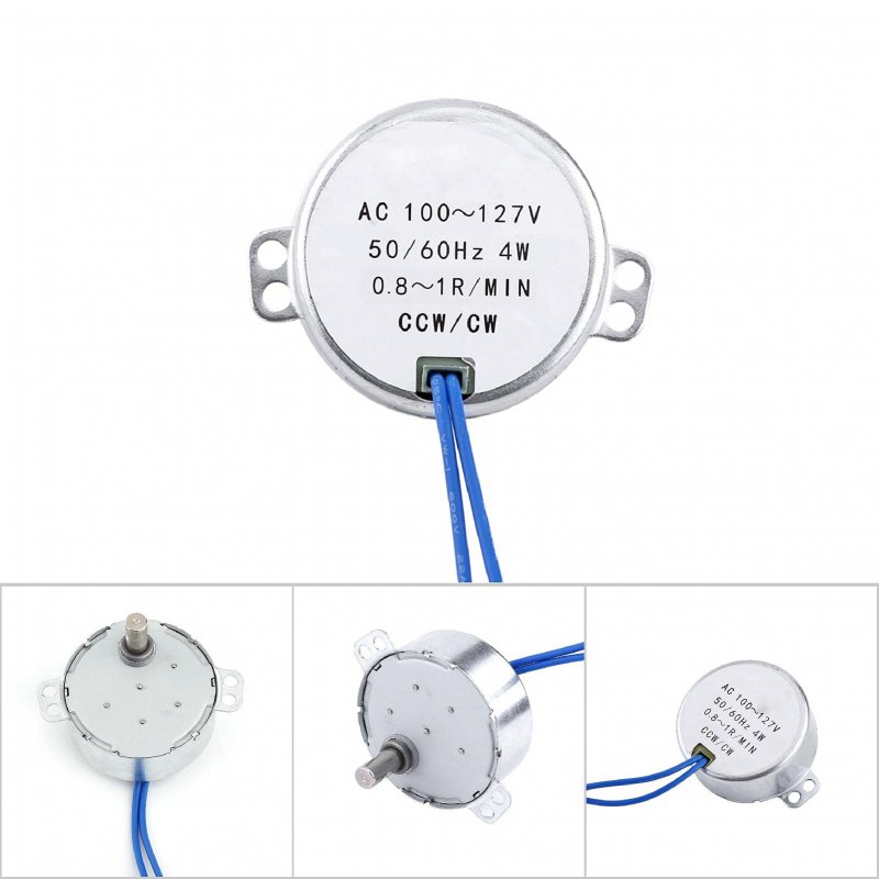 Electric Synchron Motor Ac Fireplace Replacement Ty 50b 100 127v 50 60hz Ccw Cw Synchronous Geared For Fan 15 18rpm 10-12rpm