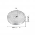 Uxcell M8 Thread 50mm Diameter Round Shape Aluminum Disc Hardware 1pcs Circle Glass Top Adapter For Table