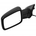 Black Driver Side View Mirror Textured With Power Adjustment Manual Folding Heated Turn Signal Compatible For 2011-2013 Ram
