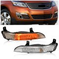 Turn Signal Light Pair With Bulb For 2013 2017 Chevrolet Traverse Ls Lt Ltz Premier Clear Lens Front Running Lights Replaces 