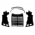 Gxywady Plastic Gas Tank Side Wrap Covers W Grill Kit Replacement For Yamaha Banshee 1987-2006 Black