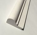 Light Cream Limestone 2x12 Chair Rail Ogee Molding Wall Trim 