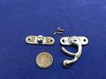 1 Sets Silver Tone Metal Hook Box Latches Clasp Lock Purse 4 Holes C10 