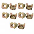 Uxcell 10pcs M8 65mn Spring Steel Captive Cage Nut For Server Shelf Cabinet
