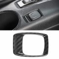 Cherocar For Camaro Interior Accessories Carbon Fiber Grain Cigarette Lighter Decoraiton Cover Trim Chevrolet 2017-2021a 