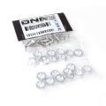Silver 20 Pcs 20mm Wide Anodized Aluminum Fender Washers Bolts Screws Dress Up Kit M6 X 1 0