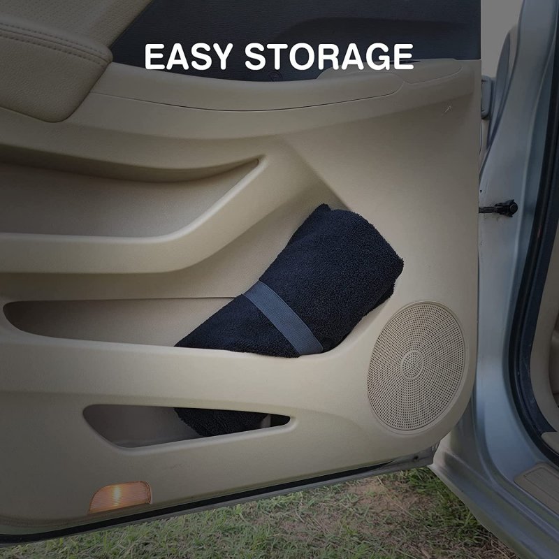 Leader Accessories 2pcs Waterproof Towel Front Seat Covers Black Non-slip Bucket Dog Kid Auto Protector