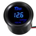 E Supporta Car 2 52mm Digital Volt Voltage Gauge Blue Led 