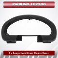 Hecasa Gauge Hood Cover Cluster Bezel Compatible With 1990-1993 Mazda Miata Replacement For Na01-55-420b-00 Na0155420b00