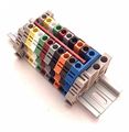 Any Color Dinkle Power Distribution Dk4n 10 Gang Box Connector Din Rail Terminal Blocks 10-22 Awg 30 Amp 600 Volt Solar 