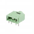 Uxcell 20pcs Pcb Mount 3 5mm 5 Pin Socket Headphone Stereo Jack Audio Video Connector Green Pj-3f07-5p