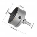 Uxcell Carbide Hole Saw Drill Bit 70mm Cutter For Stainless Steel Alloy Cast Iron Copper Metal Sheet With Limit Step
