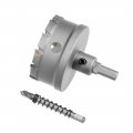 Uxcell Carbide Hole Saw Drill Bit 70mm Cutter For Stainless Steel Alloy Cast Iron Copper Metal Sheet With Limit Step