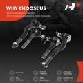 A-premium Set Of 4 Front Inner Outer Tie Rod End Kit Compatible With Mitsubishi Montero 1992-2000 Sport 1997-2004