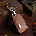 Hontumax Genuine Leather 5 Button Remote Key Fob Cover Case For Cadillac Ct4 Ct5 Escalade 2020-2023 Smart Holder Protector 