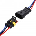 Hifrom Replace 1 2 3 Pin Car Male Female Electrical Waterproof Connectors Plug Socket Kit With 10cm Wire Awg Gauge Marine 5 Set