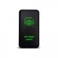 Ch4x4 Push Switch For Toyota Fj Cruiser 12v 3amp Off-road Lights Symbol Green Led
