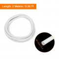 Uxcell Silicone Foam Seal Strip 7 5mm 0 3 Dia 2 Meters 6 56 Ft Long Sponge Rubber Weather Round Cord Solid For Machinery And