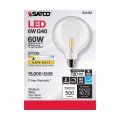 6 Watt Led E Light Bulb 6 Pack 2700k Warm White Dimmable G40 Glass 500 Lumens S21252 0watt Led E Light Bulb 6 Pack 2700k Warm