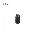 Uxcell Ball Point Set Screws 5pcs M3 X 6mm High Carbon Steel Metric Spring Hex Socket Grub Screw
