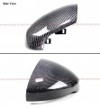 Real Carbon Fiber Direct Replacement Side View Mirror Covers Caps Compatible With 2022-2023 Honda Civic Led Turn Signal