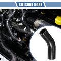 1 Pcs 35-38mm 38 -1 50 Id 90mm 3 54 Length 45 Degrees Black Car Silicone Hose Coolant Universal