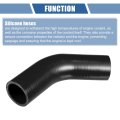 1 Pcs 35-38mm 38 -1 50 Id 90mm 3 54 Length 45 Degrees Black Car Silicone Hose Coolant Universal