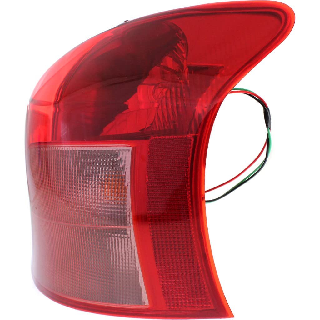 Toyota Yaris 2006 2007 2008 Tail Light Assembly Passenger Side To2801167 81551-52520 Red Halogen Lens Waterproof Right
