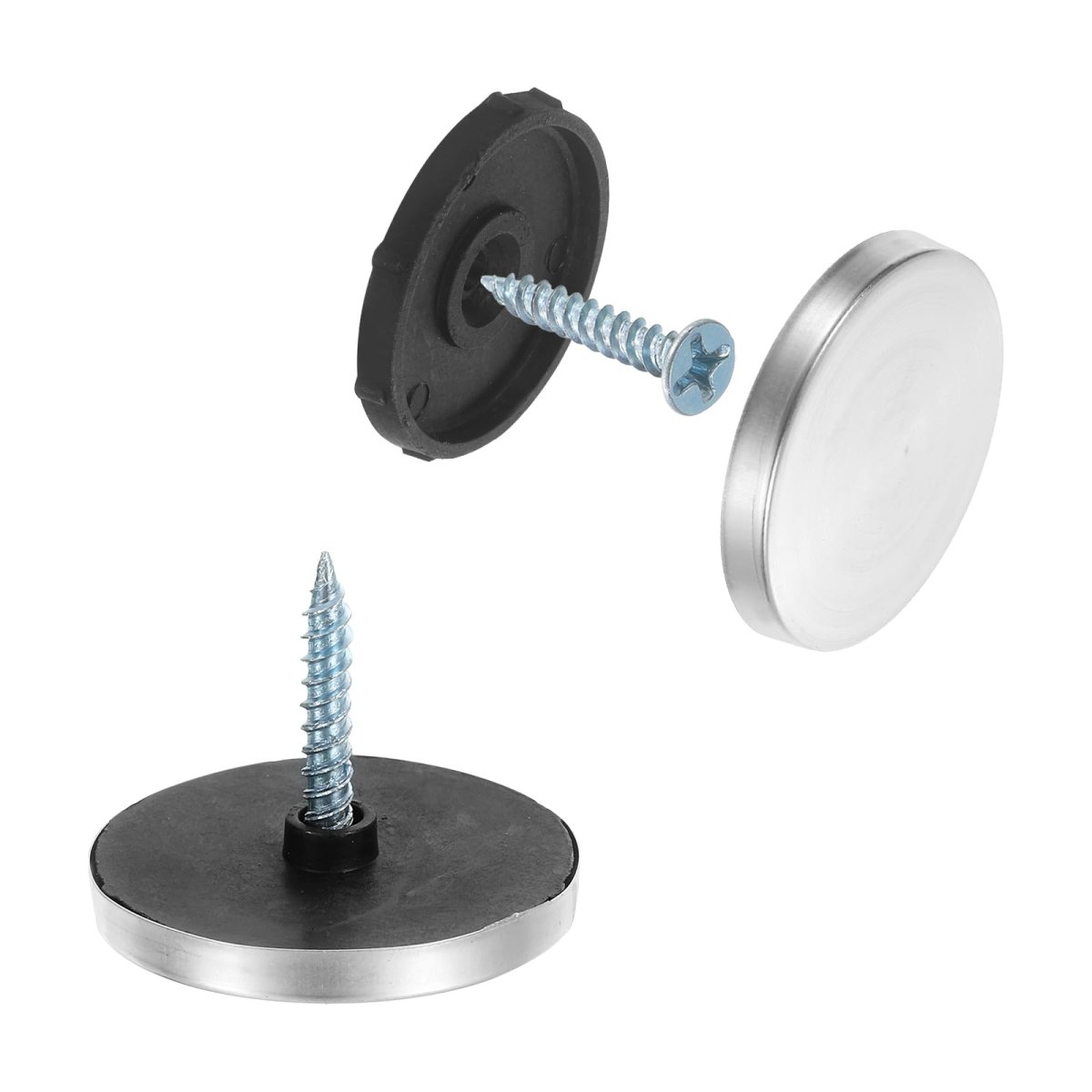 24pcs Screw Covers Caps 30mm Dia Stainless Steel Mirrors Decorative Cover Nails Convex Gasket Screw Fasteners For Sign