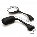 Httmt Mt329- Black Rearview Racing Mirrors Compatible With 2007-2013 Fz1 Fazer 07 08 09 10 12 13